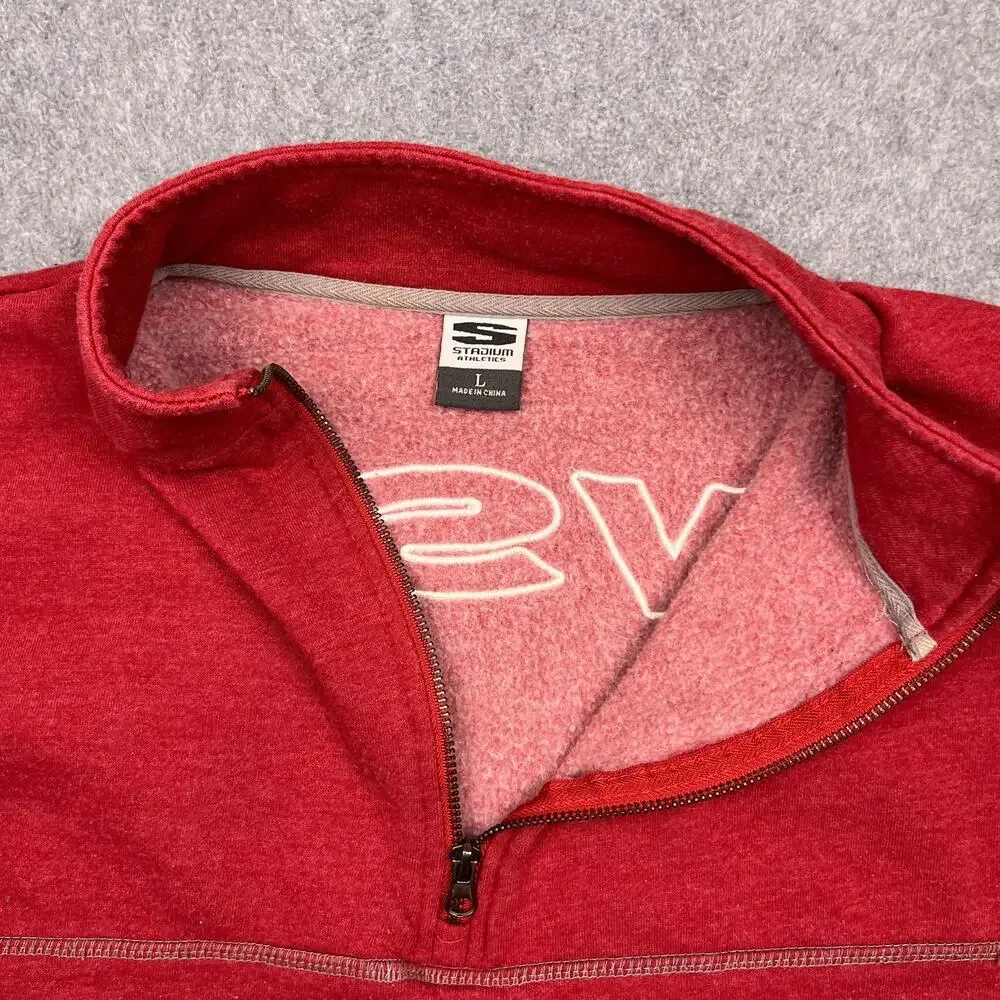 Stadium‎ Athletics Washington State Cougars Pullover Large Red 1/4 Quarter Zip